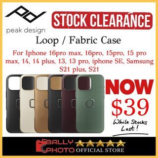 Peak design Loop / Fabric Case for IPhone 16pro max / 16 pro / 15pro max / 15 pro / 14 / 14 plus / 13 plus / 14 pro / 13 pro/ iPhone SE / Samsung S21 plus / S21 phone case bag
