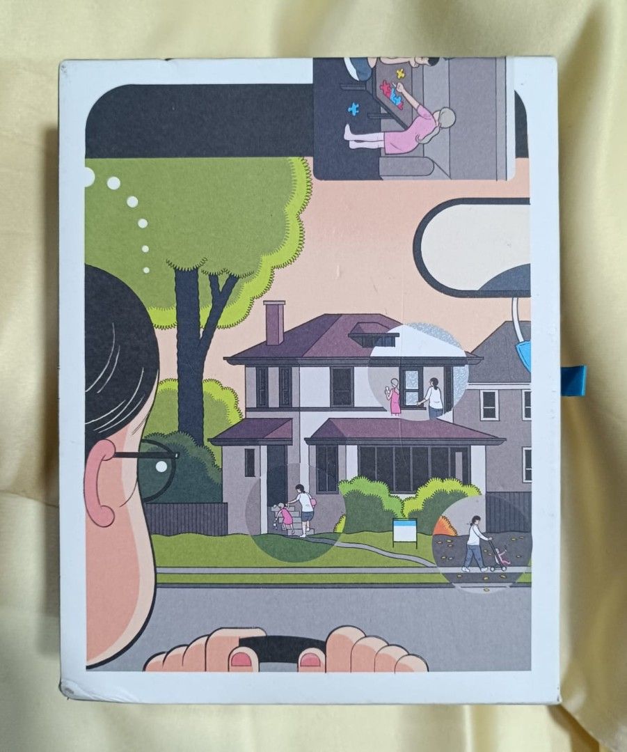 1000 pc Chris Ware Building Stories Jigsaw Puzzle Original Surprise (Category: Board Games & Puzzles) located in Singapore. Submitted by kittyleekityin (Listing ID 1443268408, Image 1). Description: Brand new. Inner bag unopened. When assembled , puzzle is 19 x 24 inch. Box art resembles a building; with pull-out drawer. Completely original puzzle piece shapes (designed by Chris Ware). Contains a few surprises and discoveries unlike any puzzle..