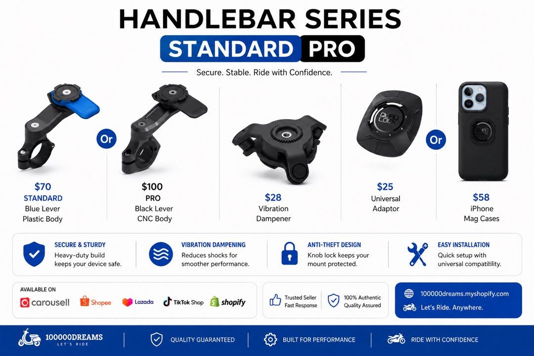 ✅CDC✅ Quad Lock ✅ Phone Holder Xmax Nmax Aerox XSR R15 NC ADV TMAX (Category: Motorcycle Apparel) located in Singapore. Submitted by 100000dreams (Listing ID 1443234586, Image 8). Description: .
