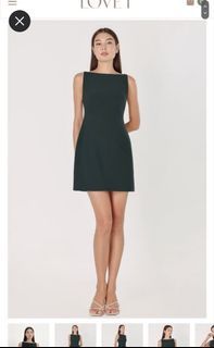 Lovet Kiana Boat Neck Mini Dress Size M