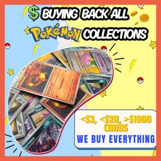 WTB BUYING BUYBACK ALL POKEMON CARDS UP TO 95%