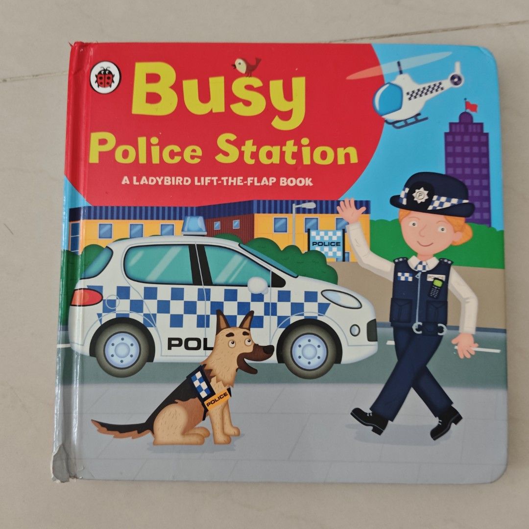 Busy Police Station Lift-the-Flap Book (Category: Children's Books) located in Singapore. Submitted by quickforest_717 (Listing ID 1443987829, Image 1). Description: - Fun lift-the-flap book for young children. - Explores a busy police station. - Features sturdy, durable flaps. - Perfect introduction to police stations. - Engaging pages with lots to discover and learn. - From the popular Ladybird 'Busy' series..