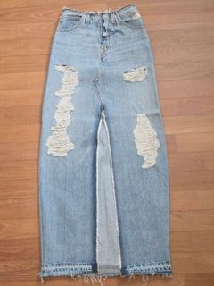 Hudson Los Angeles Sloane Denim Maxi Skirt Size 23