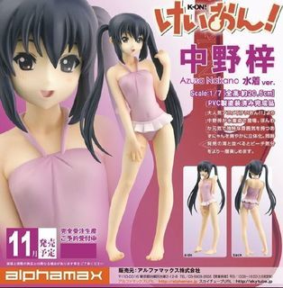 K-ON Nakano Azusa Swim Wear Ver. Alphamax 1/7 Scale Anime Figure Figurine Statue