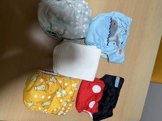 Assorted Cloth Diapers and Inserts