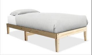Forty-two Alajos Single Wooden Bed Frame with Mattress