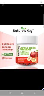 Nature's Key Apple Cider Vinegar 1000mg Gummies - 60 Gummies