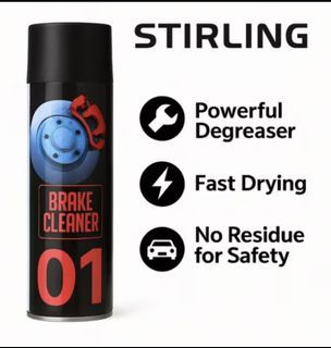 STIRLING Brake Cleaner And Degreaser  OWS  GAT Liqui Moly 3M  WD-40 TRW Bendix VOLTRONIC⭐Buy 6 for $24