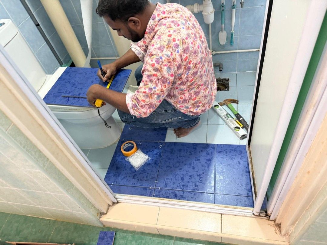 Tiling/Hacking/Dismentle / Renovation/Disposal / Reinstatement/Condo/Hdb/Direct Contractor/Demolition service/ kitchen Hacking/whole house hacking/Toilet hacking/registered company (Category: Toilet Renovation) located in Singapore. Submitted by craftedge (Listing ID 1444526625, Image 5). Description: CraftEdge — Professional Renovation Services in Singapore At CraftEdge, we handle every step of your renovation project with care, safety and effic