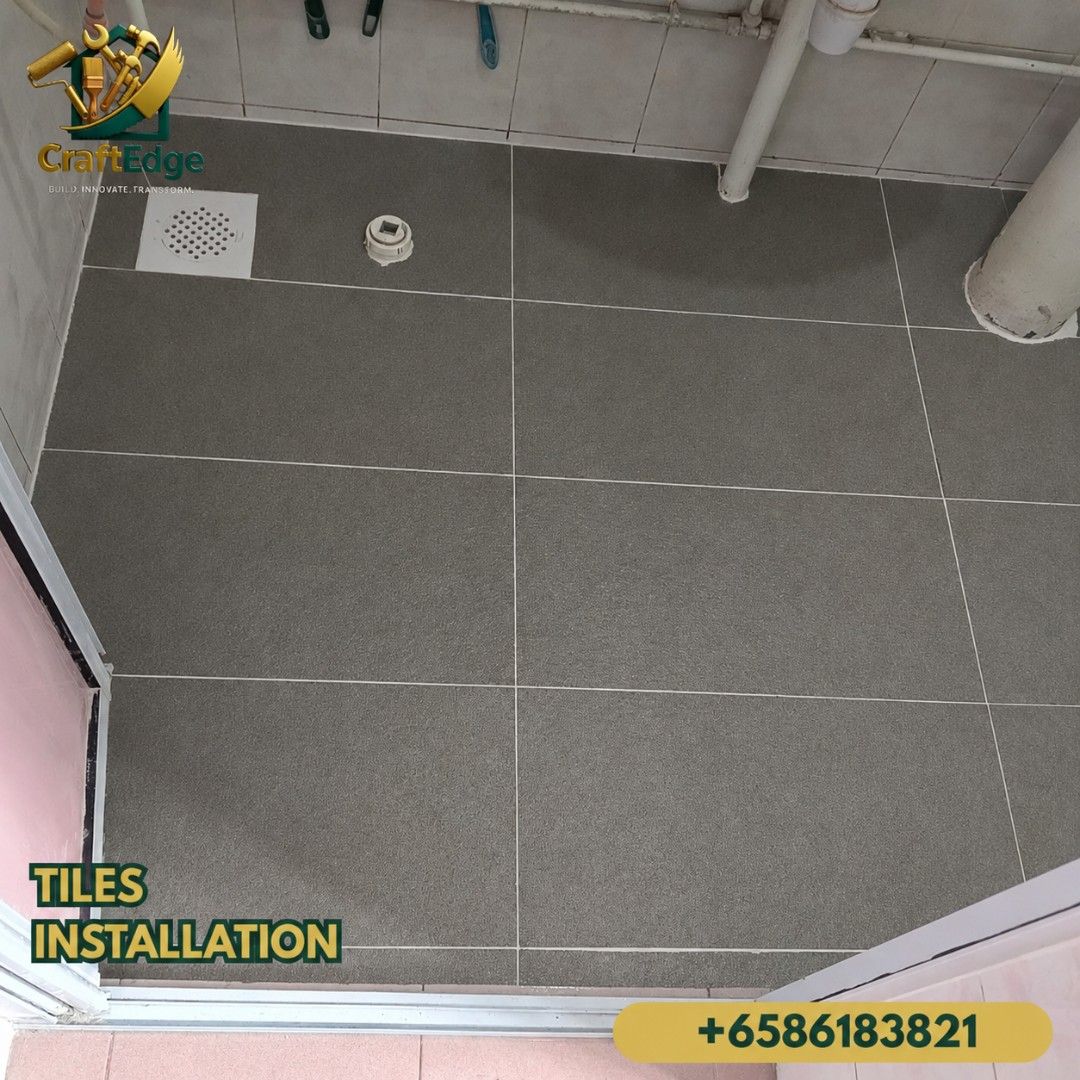 Tiling/Hacking/Dismentle / Renovation/Disposal / Reinstatement/Condo/Hdb/Direct Contractor/Demolition service/ kitchen Hacking/whole house hacking/Toilet hacking/registered company (Category: Toilet Renovation) located in Singapore. Submitted by craftedge (Listing ID 1444526625, Image 4). Description: CraftEdge — Professional Renovation Services in Singapore At CraftEdge, we handle every step of your renovation project with care, safety and effic
