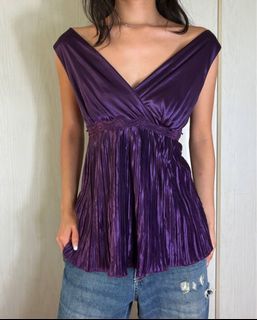 vintage y2k purple blouse