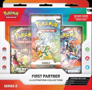 🔥 First Partner Illustration Collection Series 2 Pokemon TCG Chaos Rising Perfect Order Booster Box