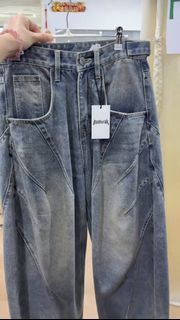 Outbreak Wash Wide Leg Jeans