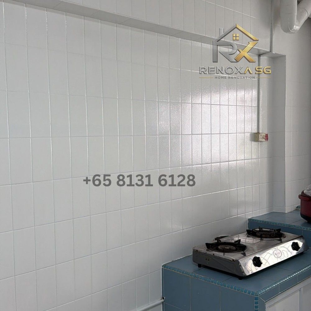 Epoxy Paint/ Bathroom wall epoxy paint/ Bathroom floor epoxy paint/ Shower area epoxy paint/ Kitchen wall epoxy paint/ kitchen counter top epoxy paint/ Shiny/ Waterproof/ Durable/ Toilet and kitchen renovation (Category: Toilet Renovation) located in Singapore. Submitted by renoxa.sg (Listing ID 1442703054, Image 8). Description: Hello! Sir/Ma'am.. Welcome to Renoxa Sg 😊 At Renoxa Sg, we turn everyday spaces into stylish, functional, and lasting