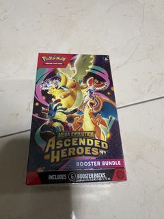 Shrinked Pokemon Mega Evolution Ascended Heroes Booster Bundle - 6 Packs