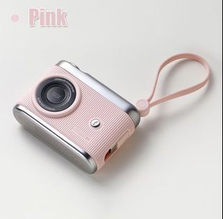 10000mAh Camera Power Bank PD 20W Fast Charging Pink
