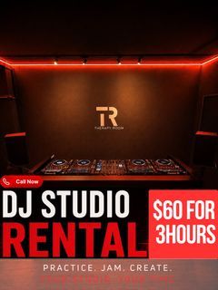  DJ Studio Rental / Jamming  $20/hr for 3hrs | Hourly rental at $28/hr. Practice, Jam, Couples DJ workshop, For Content or Recording. with Pioneer CDJ-3000/3000X, DJM-A9/V10, Pioneer Turntable, XDJ-XZ, d&b audiotechnik, L-Acoustics sound