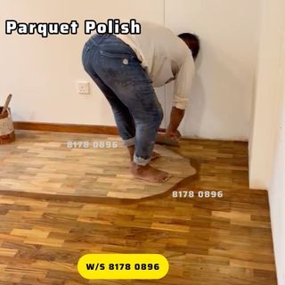 Floor Polishing services / Parquet floor polish / gap fill up/ parquet replace /marble floor polish/deck polish/parquet repair/ vinyl polish/ buffing polish/ sanding/ wood Varnish / All types of polishing services / All over Singapore💯💯
