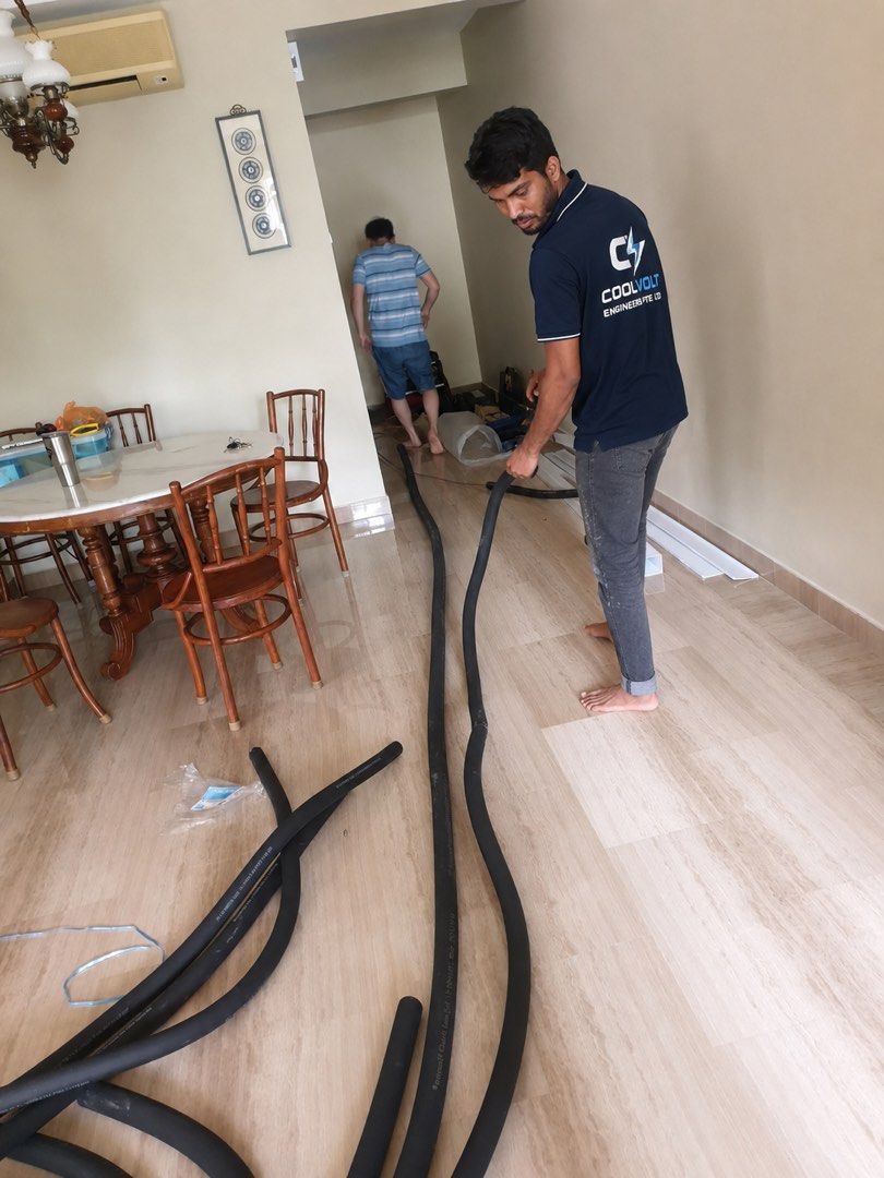 aircon installation (Category: Aircon Installation) located in Singapore. Submitted by coolvolt.engineering (Listing ID 1445833369, Image 4). Description: we are doing all kind off aircon installation New Installation Relocate aircon HDB ,condo private property shopping mall etc.