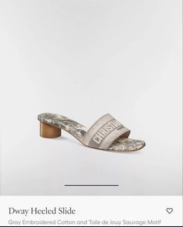 Dior Dway Heeled Slide (Grey)