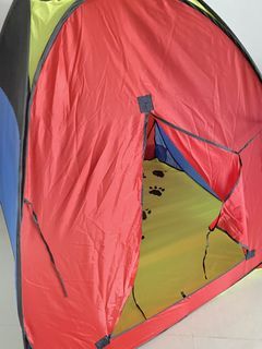 Kids Pop Up Play Tent Paw Print Indoor Outdoor