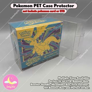 Pokemon Clear Display Protector Box ETB Booster Bundle Meka Dream Booster Box First partner Hiroshima