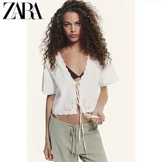 BNWT Zara Embroidered Top
