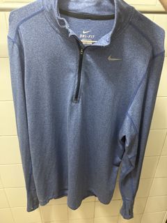 Nike Dri-FIT Blue Long Sleeve Athletic Shirt