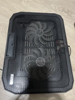 Black Laptop Cooling Pad with Fans