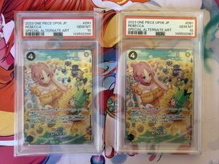 2023 One Piece JPN Rebecca OP06-Special alt.art PSA 10 Gem Mint