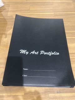 Black "My Art Portfolio" A3 Folder
