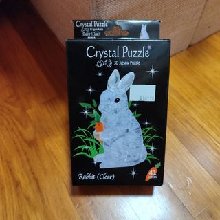 rabbit 3d crystal puzzle jigsaw puzzle gift craft