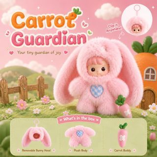 Hacipupu Enchanted Realm Tales Series Mini Action Figures - Carrot Guardian
