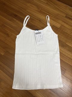 Brandy Melville eyelet white tank