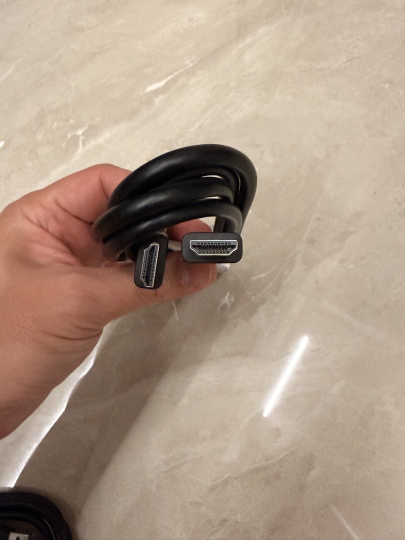 Original Alienware 1.8m Certified Ultra High Speed HDMI to HDMI 2.1 Cable (4K@120Hz / 8K@60Hz) Dell (Category: Cables & Adaptors) located in Singapore. Submitted by gunpla (Listing ID 1442103937, Image 2). Description: Selling an official, certified Ultra High Speed HDMI cable. This is the exact cable needed to unlock the full potential of next-gen consoles and high-end PC setups. Includes the official silver holographic HDMI licensing certificat