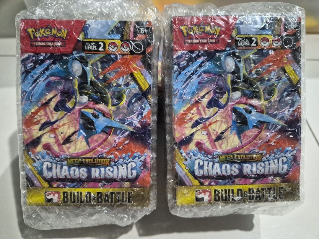 Chaos Rising CRI Build & Battle Box B&B. Unshrink (Category: Card Boxes & Cases) located in Singapore. Submitted by dkatsg (Listing ID 1442038442, Image 2). Description: - Pokemon TCG Chaos Rising Build & Battle Box. unshrink - Includes cards stamp with "chaos rising" : Crobat, Delphox, Goodra, Ampharos. with a deck and 4 Packs of Chaos rising - Outer plastic wrap has been removed - 39.90 each..