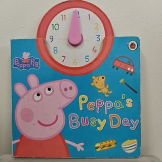 Peppa Pig Peppa's Busy Day Interactive Clock Book