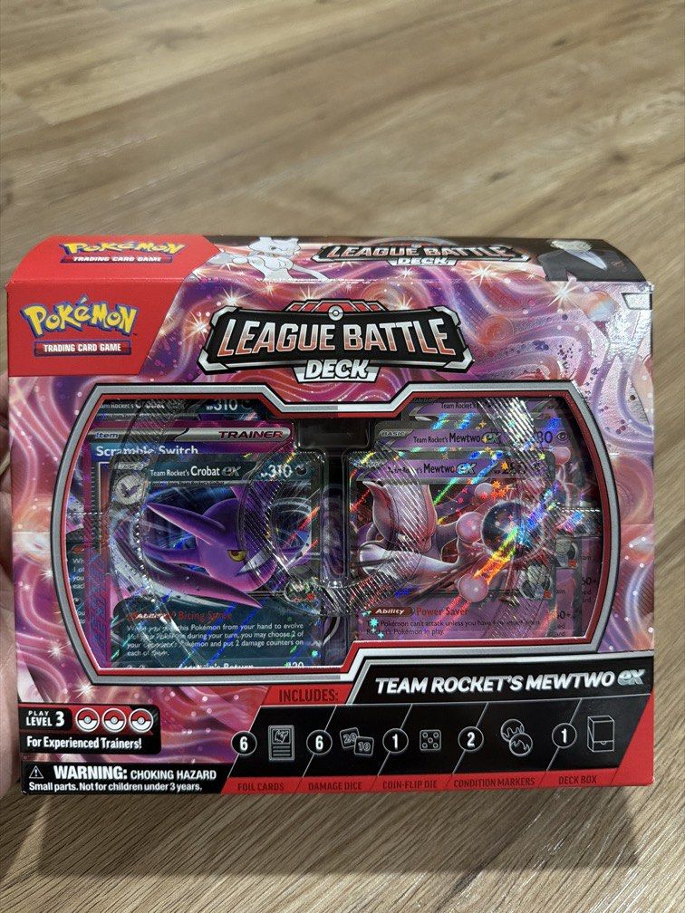 Team Rocket’s MewTwo EX - League battle deck (Category: Card Boxes & Cases) located in Singapore. Submitted by pegasus.collections (Listing ID 1442317137, Image 1). Description: BNIB.
