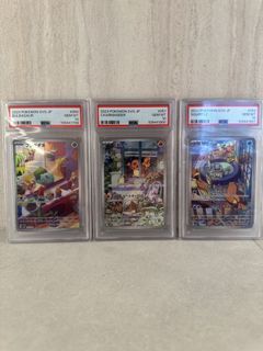 2023 Pokemon SVG JP Bulbasaur, Charmander, Squirtle PSA 10 Sequatial