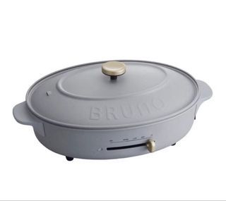 BRUNO Oval Hot Plate Blue Gray