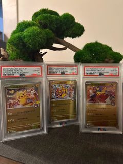 PSA Graded 2025 Pokemon SV-P JP Pikachu Special Box Cards