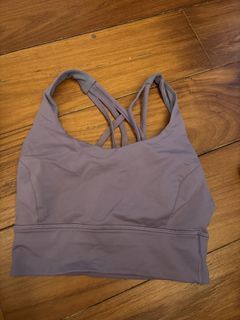 Lululemon longline free to be serene bra in dusty purple