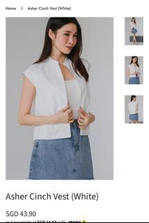 Ohvola Asher Cinch Vest (White)
