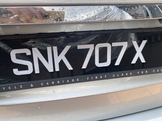 SNK 707X License Plate vrn for sales