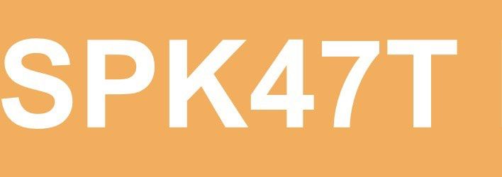 SPK47T License Plate vrn