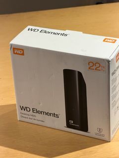 WD Western Digital Elements 22TB Desktop HDD External Hard Drive
