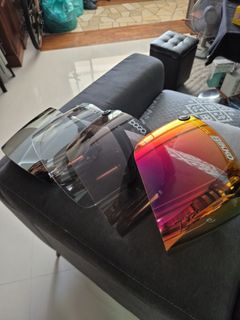 4 for 1. Bikko  and Bogo Helmet Visors - Rainbow, Smoke, Clear, Chrome All for $15 fixed.