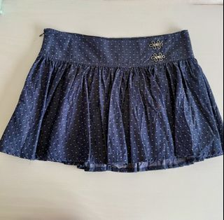 BN Mini Skirt Mod Parade Blue Polka Dot