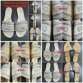 Full Cleaning $29.99 + $19.99 Anti-Slip Pad (Women) Dior Dway Slide 'Grey' Sandal Manual Cleaning & Washing Service. (Results vary depending on item condition, including the material, ageing and stain characteristics)