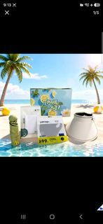 UV Protection Set: Sun Visor, Umbrella, Mask, Long Sleeves